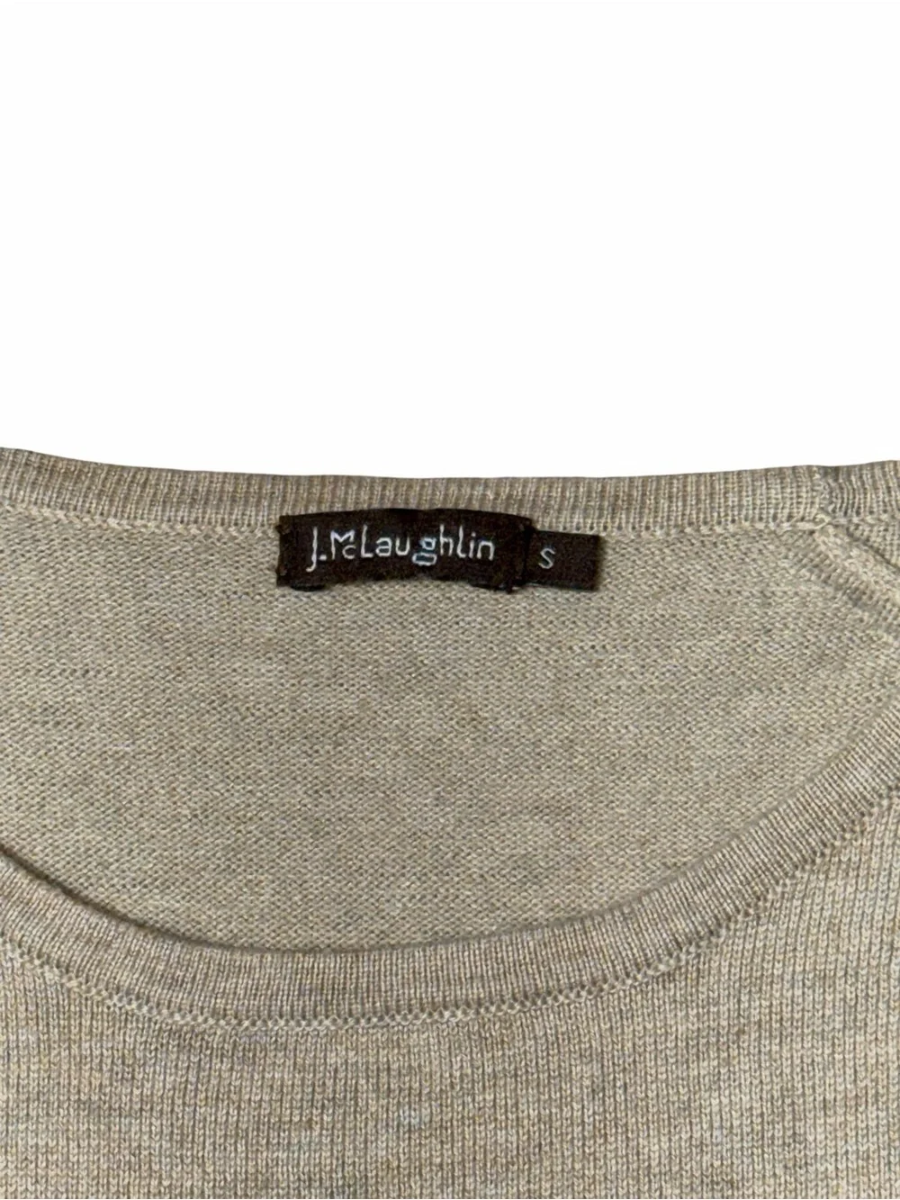 J. McLaughlin Beige Oatmeal Jamey Knit Sweater Womens S - Picture 5 of 9
